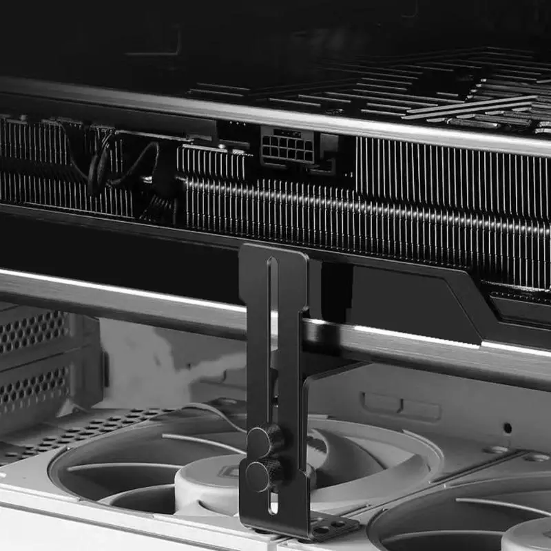 F68C GPUサポートブラケットブレースファンマウント調整可能なアルミニウムグラフィックカードGPU SAGS