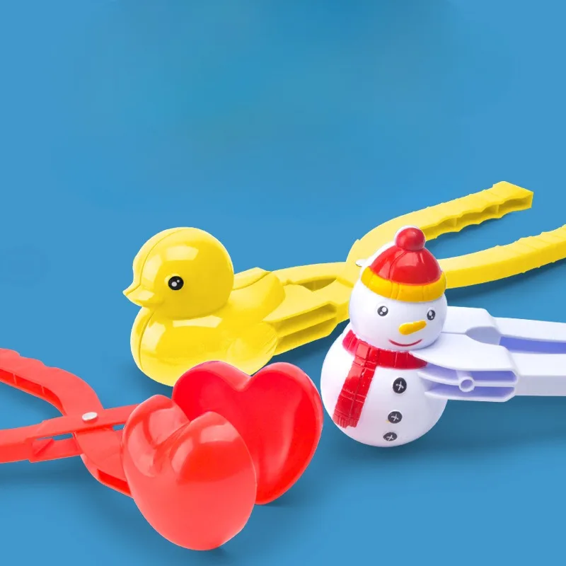 1pcs Cute Duck Shaped Rice Mold Maker Clip Children Outdoor Plastic Duck Rice Mold DIY Snowball Maker Sushi Mold With Handle - view 6