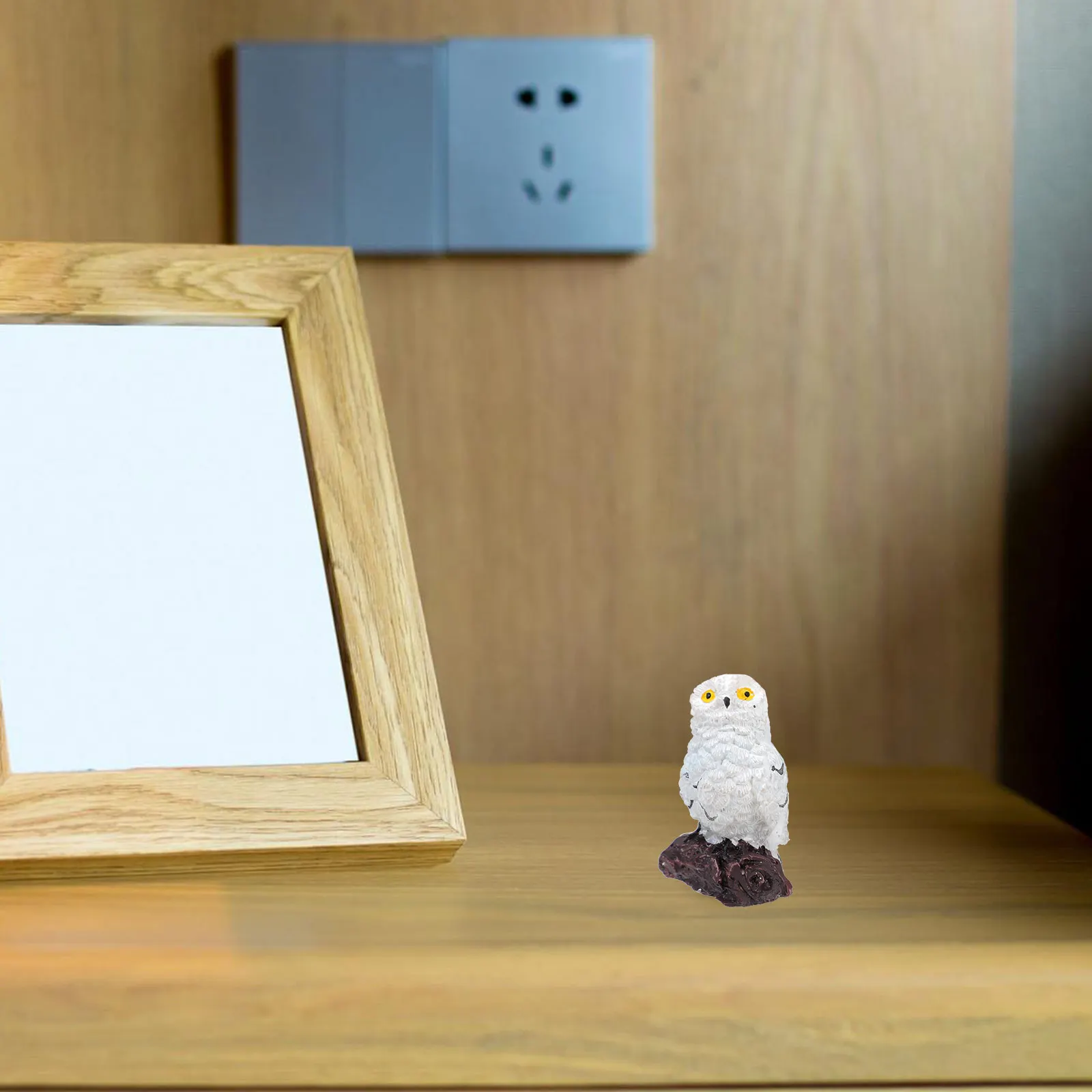 

3Pcs Mini Resin Owl Sculptures Cute Posture Bright Colors Micro Landscape Ornament Garden Decoration Adornment