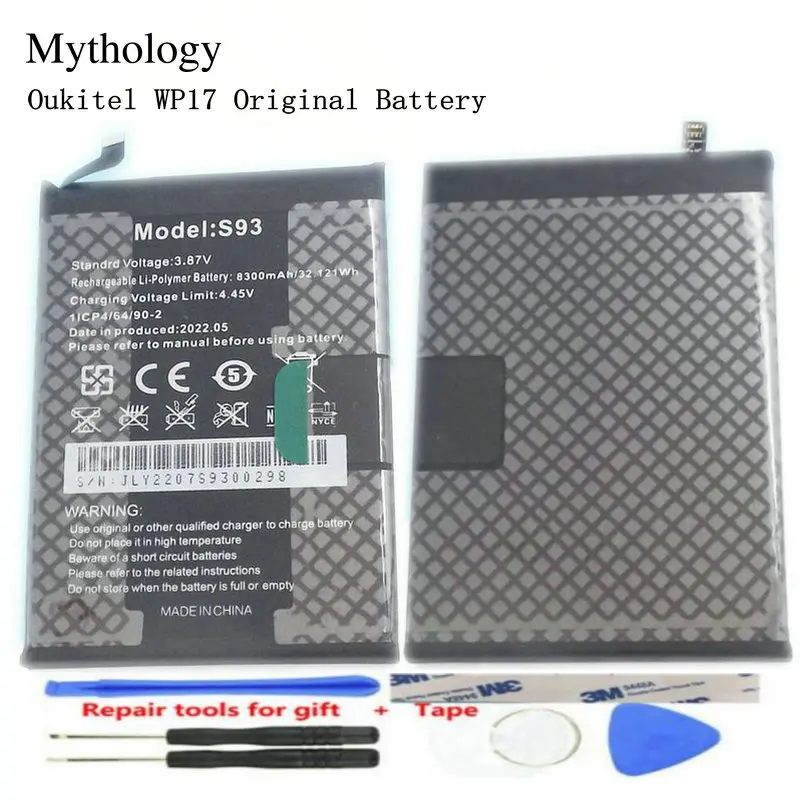 Original Battery For Oukitel WP17 Bateria 8300mAh Mobile Phone Repair Parts