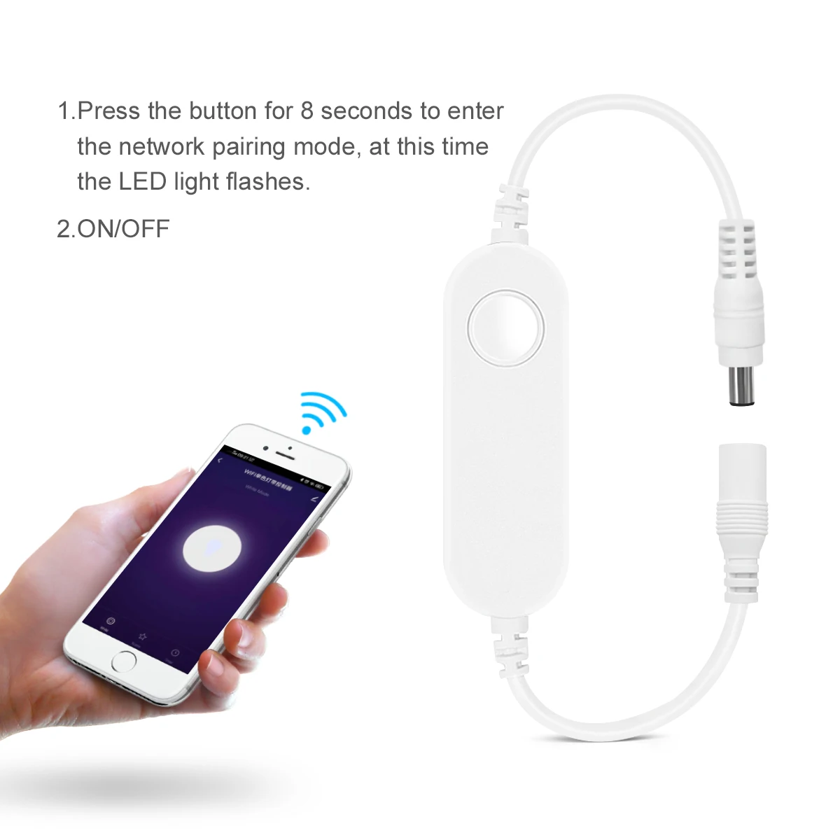 مصباح Tuya الذكي تحت الخزانة ، إضاءة المطبخ ، أضواء شريط wi-fi ، خزانة الملابس والخزانة ، العمل مع Alexa وgoogle المنزل ، 1-5 #3