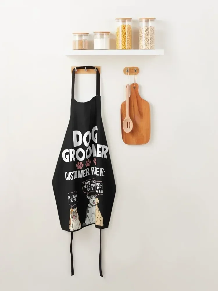 مضحك ريترو خمر الكلب انيمال هدية المئزر للنساء المطبخ العنصر المطبخ المئزر رجل لوازم المطبخ فكرة السلع المئزر #5