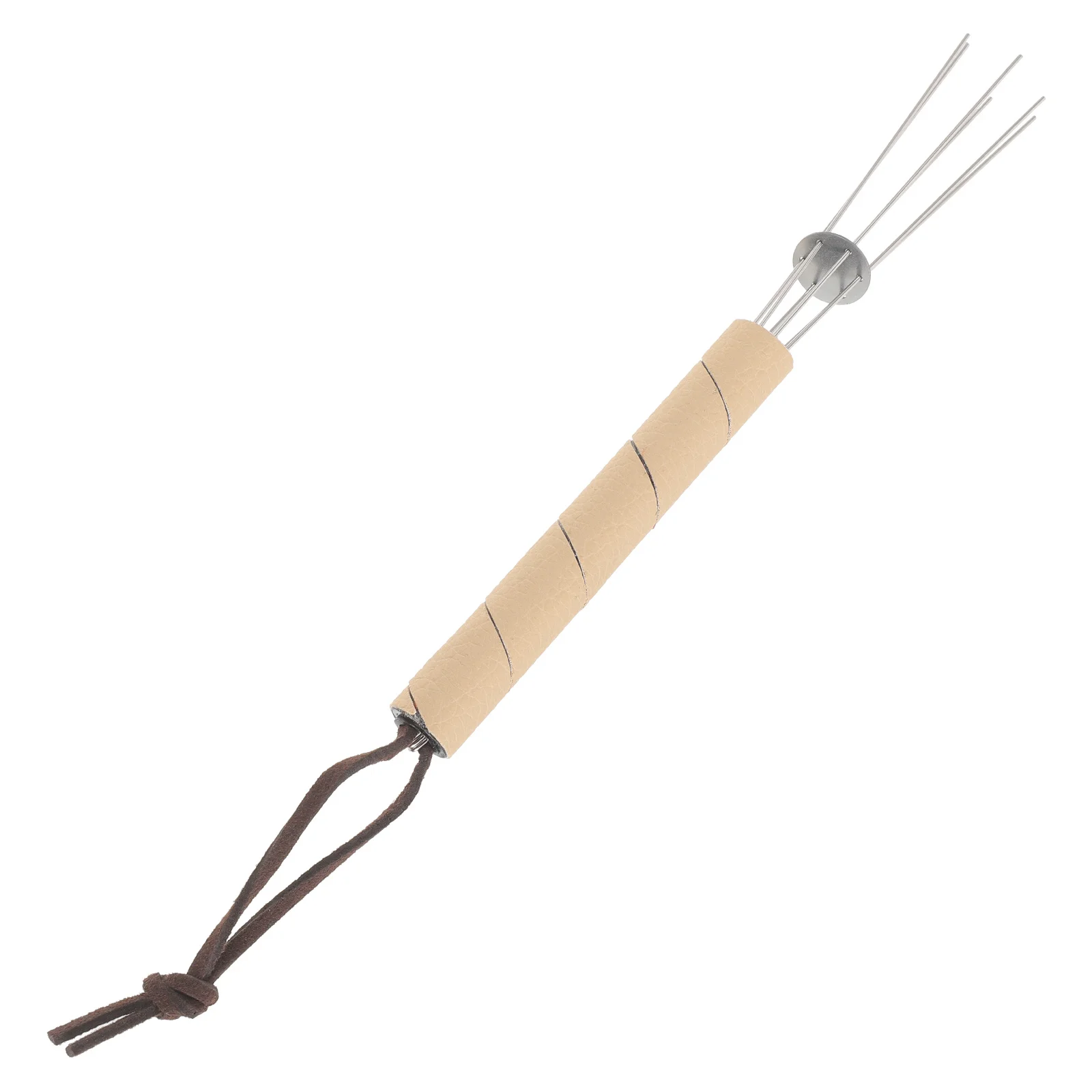 

Coffee Distribution Needle Stirrer 304 Stainless Steel Espresso Tool Pu Handle For Even Grinds Extraction Coffee