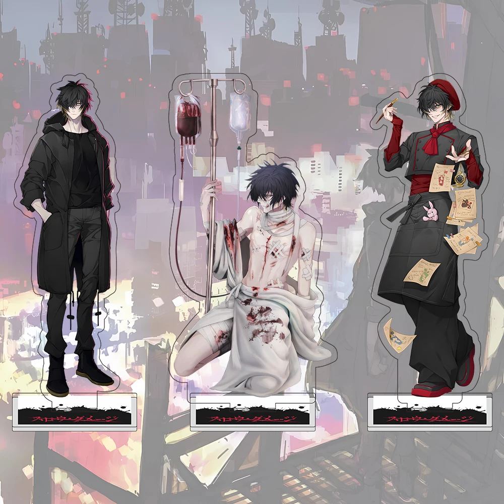 15cm Slow Damage Towa Acrylic Stand Anime Character Standee Desk Ornament BL Game Figure Collectible Gift keychain