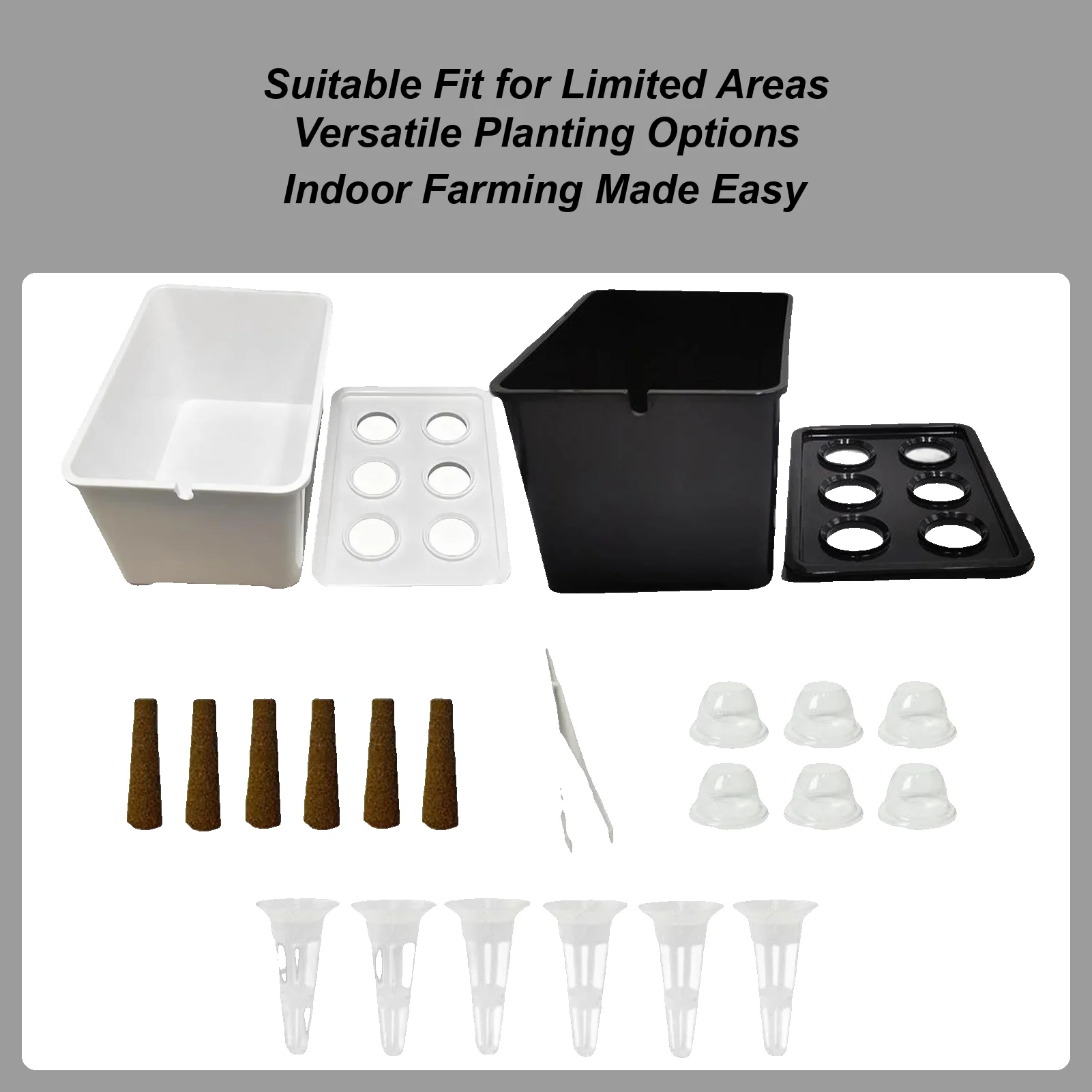 Hydroponic Planting Kit Beginners-Friendly Equipment Home Hydroponic Seedling System for Lettuce Flowers Balcony Parterre Hotel