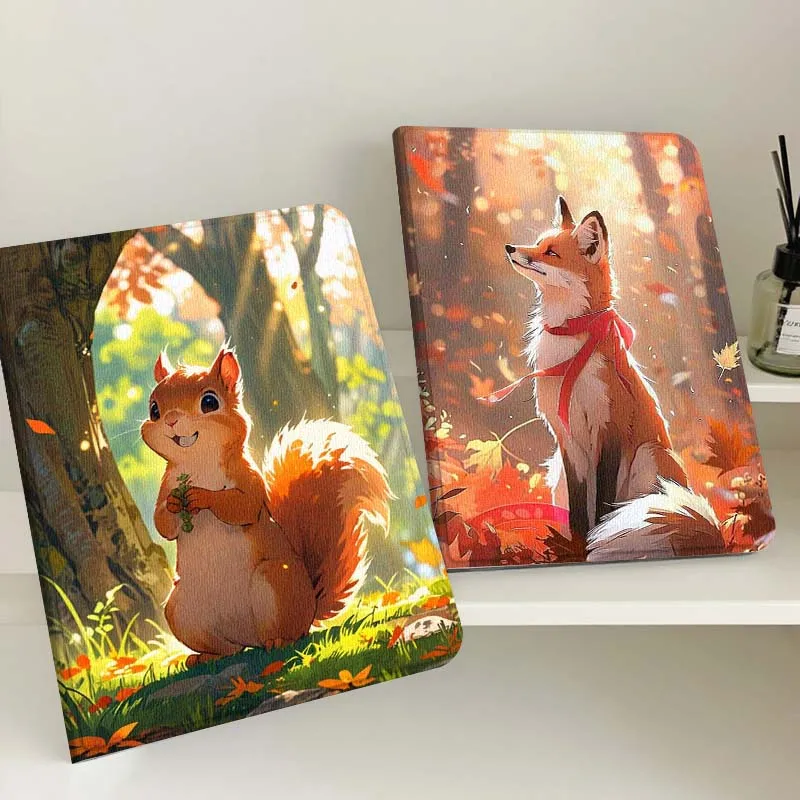 

Cartoon Art Fox Popular For Apple iPad Pro Air 13 2 7th 6th 2025 M2 M3 M4 M512.9 13 inch Foldable Tablet Case Gift