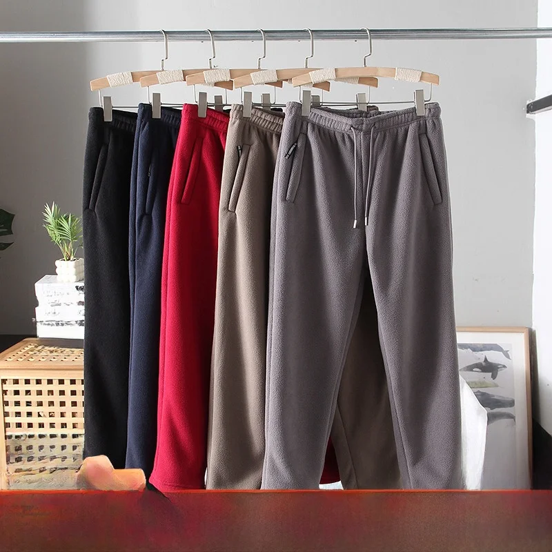 

Мужские уличные брюки на подкладке из Thiened, ветрозащитные, теплые, сохраняющие тепло, зимние брюки, прямые спортивные брюки из полиэфирного волокна