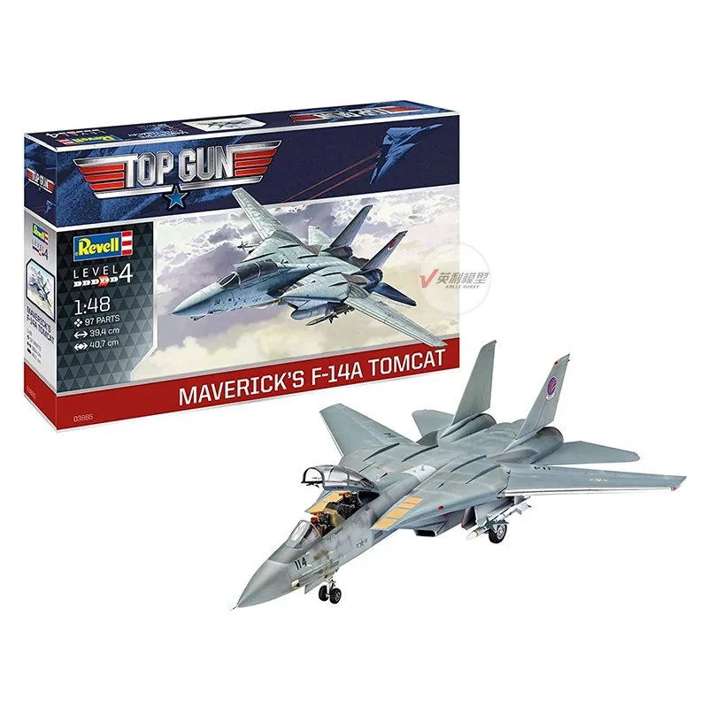 Kit modello in scala aeronautica Revell 03865 1/48 Maverick's F-14A Tomcat Top Gun