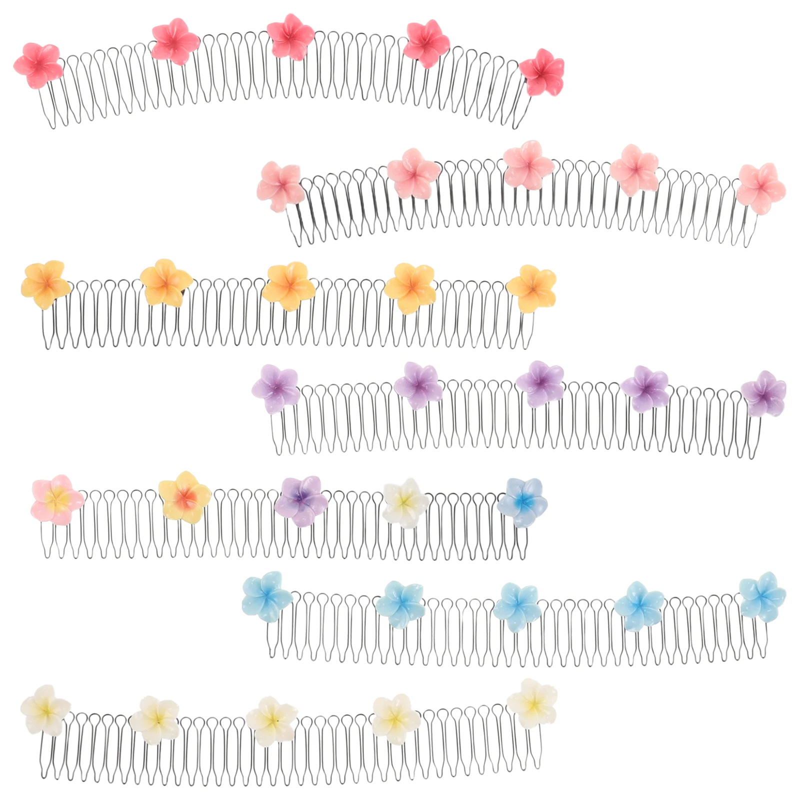 

7pcs Invisible Clips Elastic Comb Hair Clip For Women Multi Hair Styling Tool Seamless Bangs Organizer Metal Comb Clip Compact