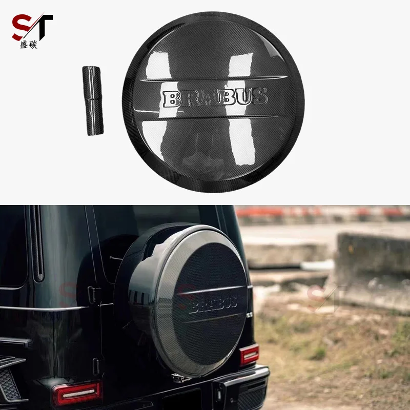 

Подходит для Mercedes-Benz big G W463 W464 крышка запасного колеса из углеродного волокна G500 G550 G63, крышка запасного колеса