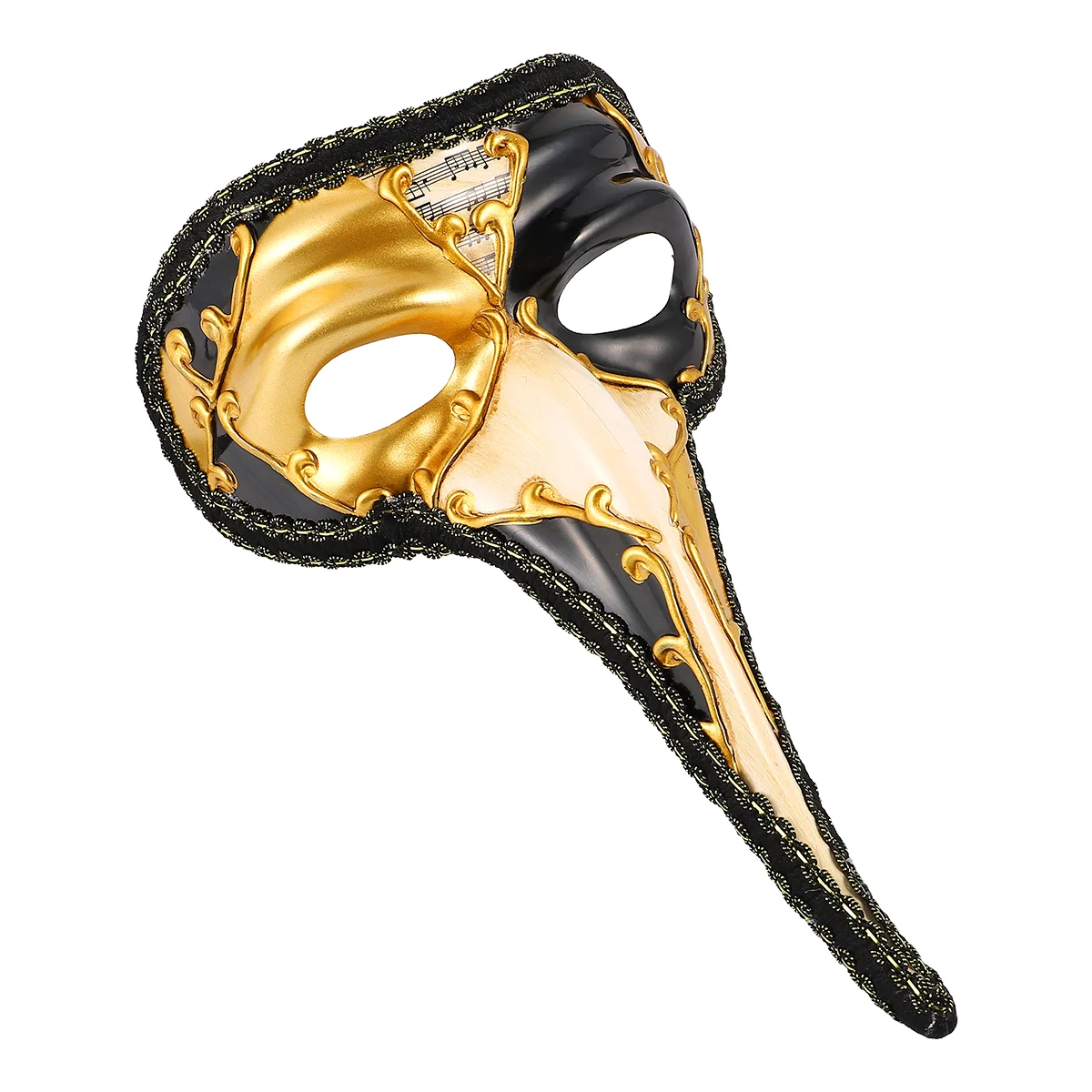 หน้ากากเครื่องแต่งกายสําหรับเด็กปาร์ตี้ฮาโลวีนจมูกยาวครึ่งหน้า Masquerade Venetian พลาสติกเด็ก