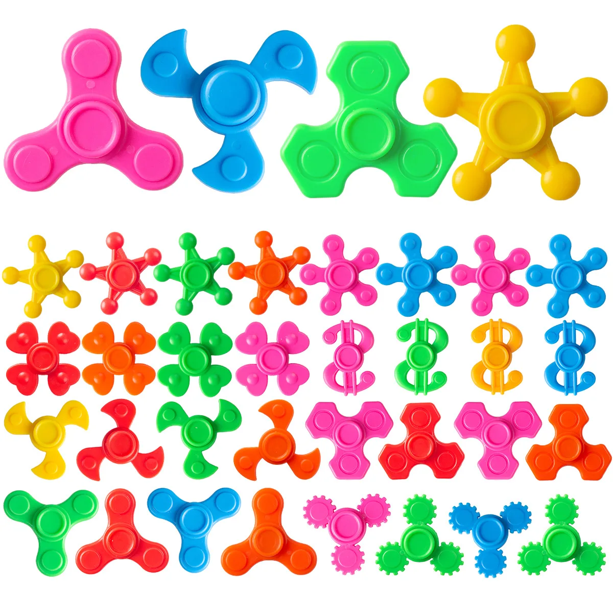 30pcs Fingertip Gyro Children's Finger Rotation Plastic Mini Toy Toy Twist Egg Accessory, Boy and Girl Toys