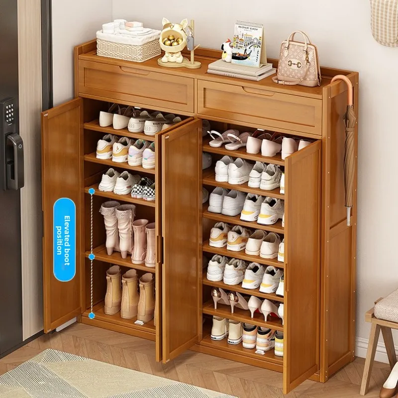 

Минималистичный шкаф для обуви, обувница Nanzhu для прихожей, органайзер для хранения, компактное и пыленепроницаемое решение для входной зоны.