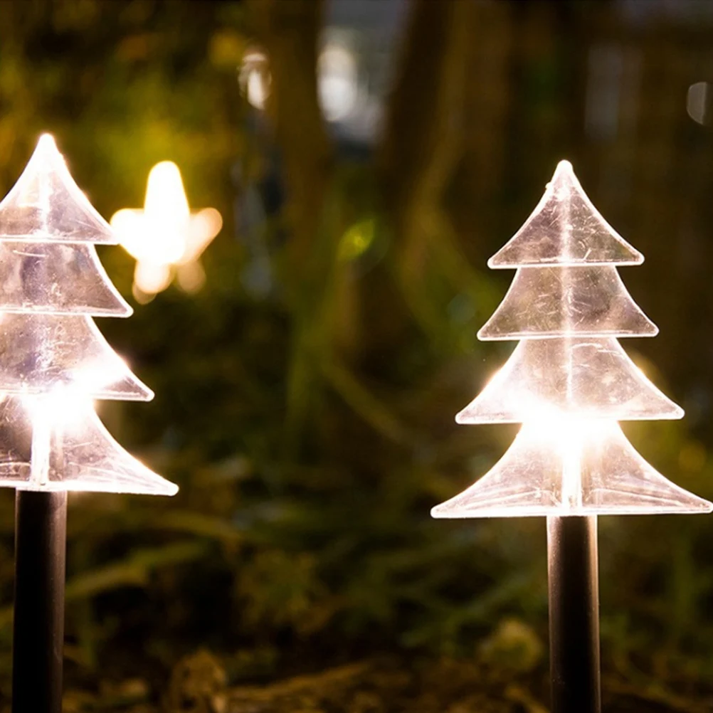 

1Pc Christmas Tree Ground Plug Light Snowflake Shape Warm White for Garden Patio Yard Outdoor