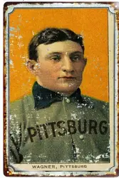 Honus Wagner Legend Tin Sign 8 x 12 ALL METAL