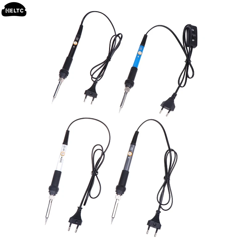 Mini Soldering Iron Adjustable Temperature Electric Solder Iron Rework Station Mini Handle Heat Pencil Welding Repair Tools 60W