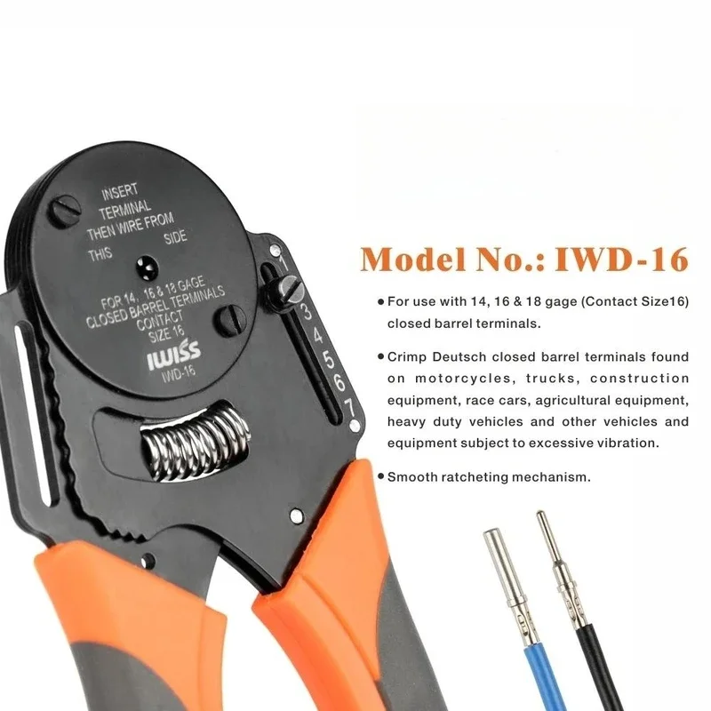 مكشكش أسطواني مغلق 4 طرق، 8 نوع الانطباع لقياس الاتصالات الصلبة الألمانية (IWD-12/16/20) #6