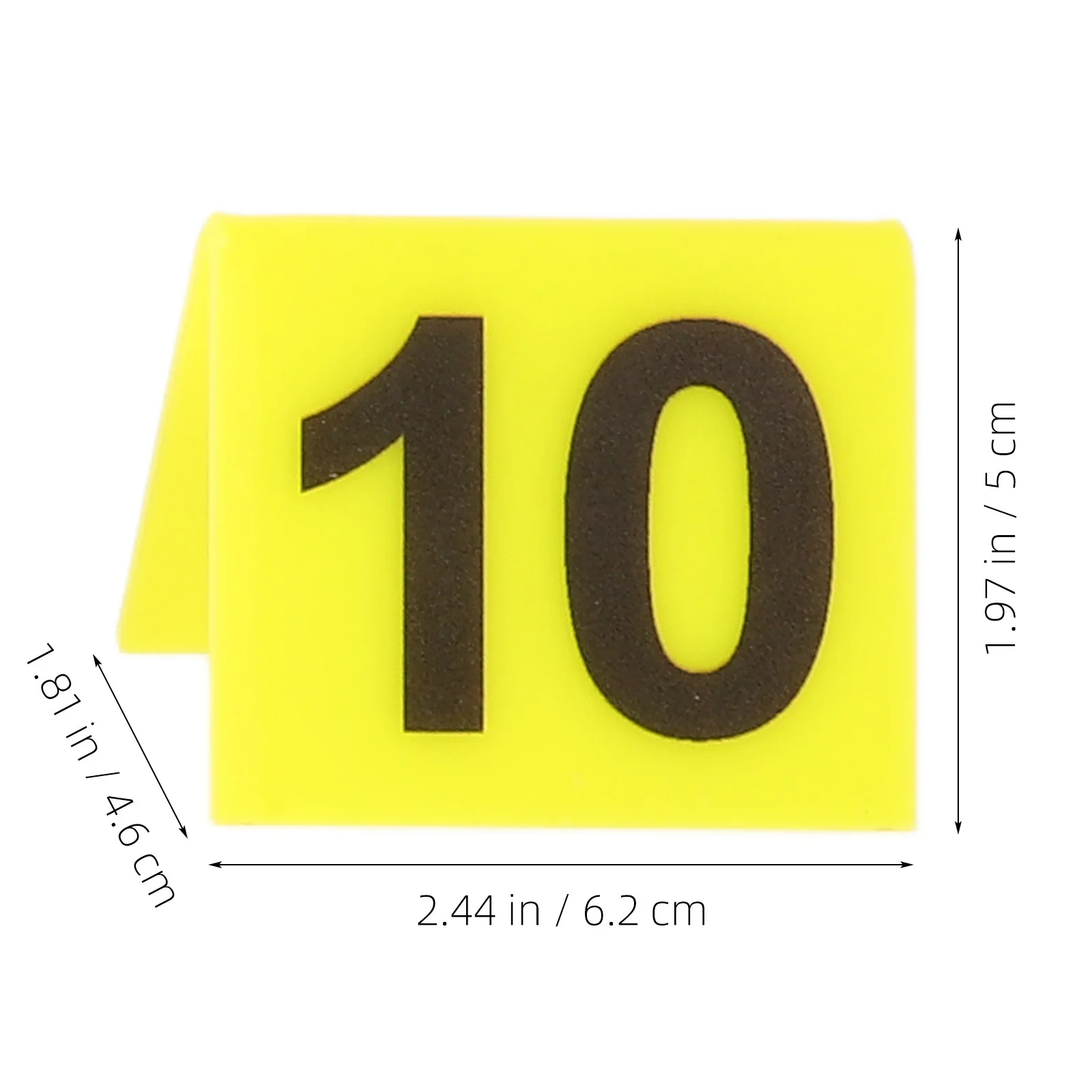 10개 증거 표시기 1-10 아크릴 테이블 텐트 범죄 현장 장식 할로윈 파티 소품 재사용 가능한 다기능 번호 표시판