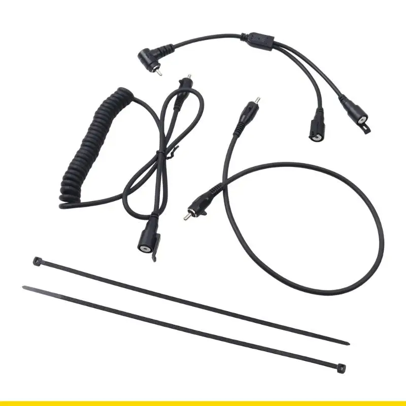 SZCH Quick Connection Heated Snowmobile Helmet RCAs Cable Heated Cord For Cold Weather Riding Easy Installation