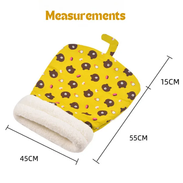 Winter Warm Cat Sleeping Bag Soft Plush Cat Bed Comfortable Pet Bed for Cats Small Dogs Kitten Tunnel Nest Cat Accessories