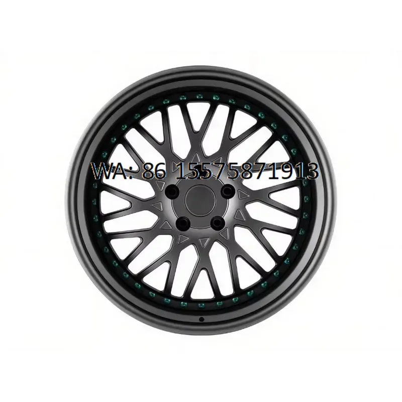 Custom High Quality 17-22 Inch 5x112 5x120 Lightweight Alloy Car Rims 2 Piece Multiple Spoke Forged Wheels