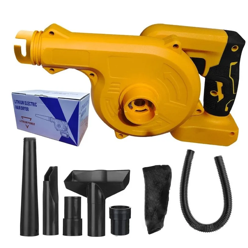 

Compact Jobsite Blower Dust Vacuum Cleaner Garden Leaf Rechargeable Blower Cordless Air Blower Bare Tool with dewalt 18V Battery