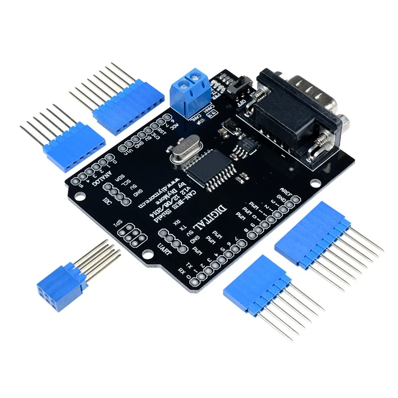 MCP2515 Can Bus Shield Board SPI Interface Connector Expansion Controller Module DC 5V-12V For Arduino Seeeduino