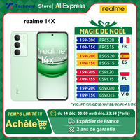 Global version realme 14X smartphones 5G Android 15 Dimensity 6300 5G Chipset 50MP AI Camera 120Hz Eye Comfort Display
