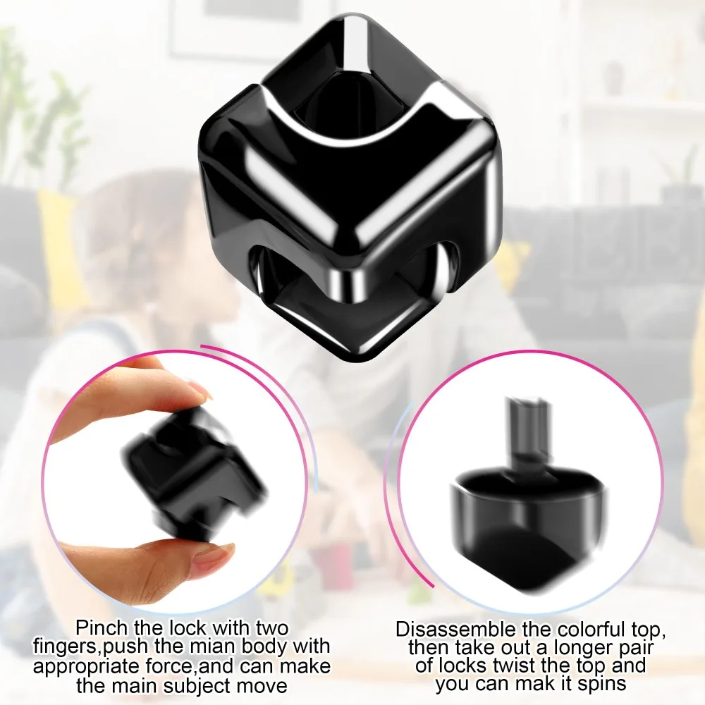 Metal Square Fidget Spinner Antistress EDC Fingertip Toys Stress Relief Hand Magnetic Spinning Top Anti-Anxiety Spiner Kids Toys