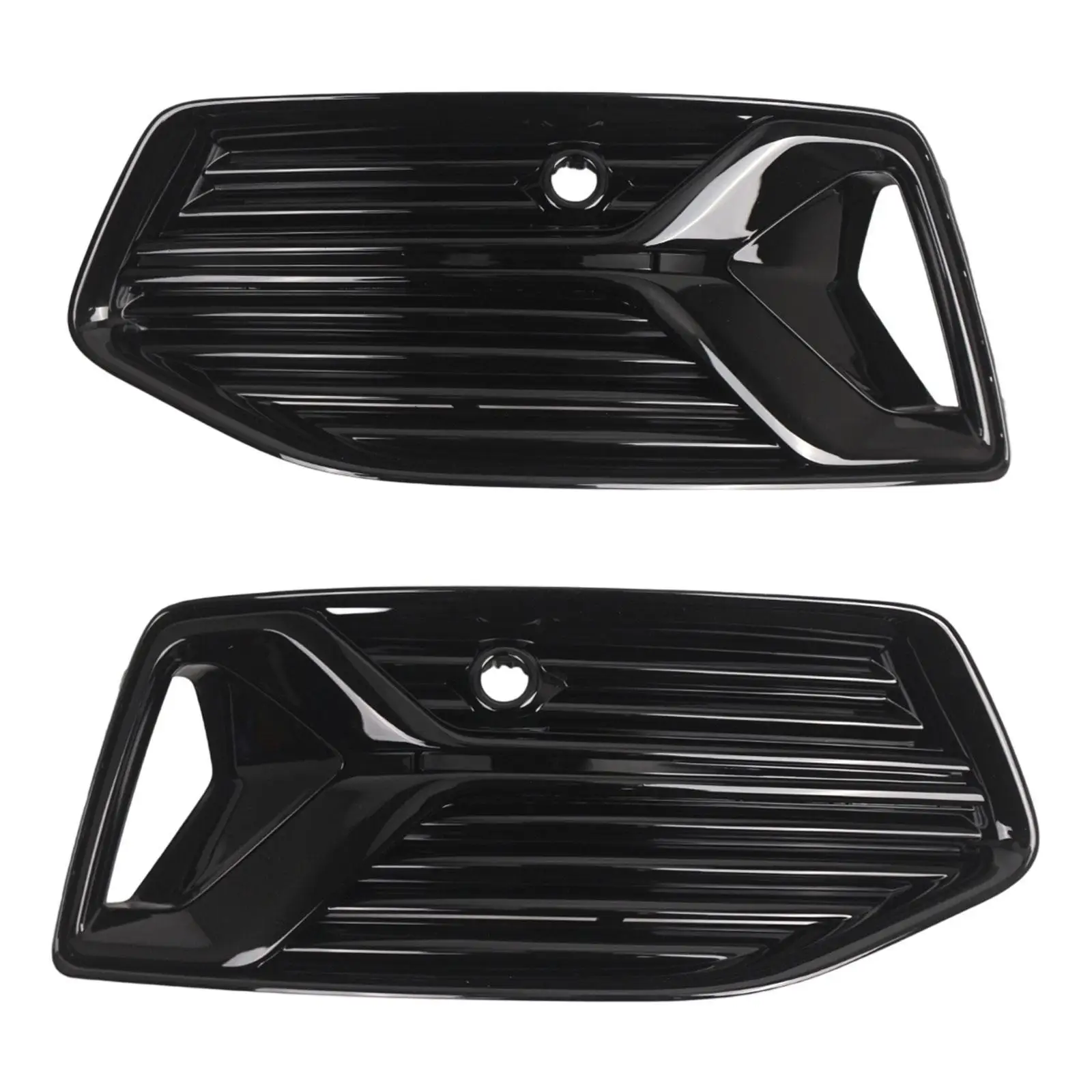 

Car Fog Light Cover Black Mesh Grill Front Bumper Grille Replacement for AUDI A6 C8 2019-2023 Sedan