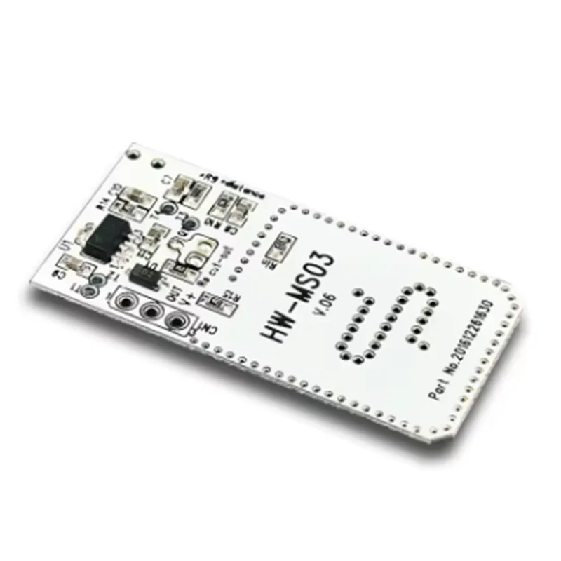 Microwave induction module, microwave radar, human body induction switch HW-MS03