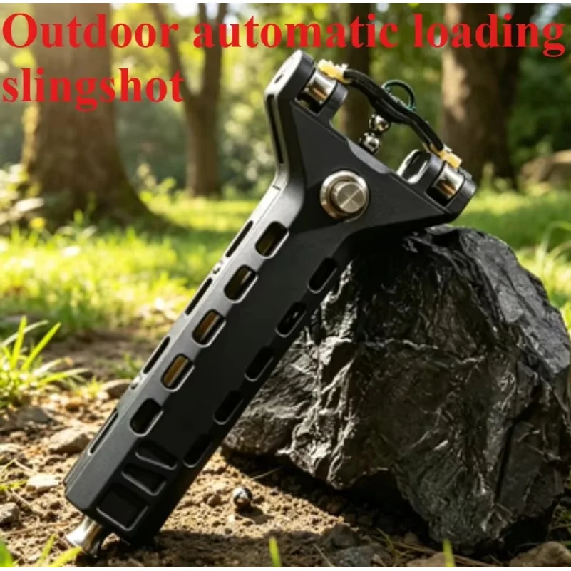 2026 New Outdoor Automatic Loading Slingshot for Adult Shooting Competition Powerful and High-precision Slingshot