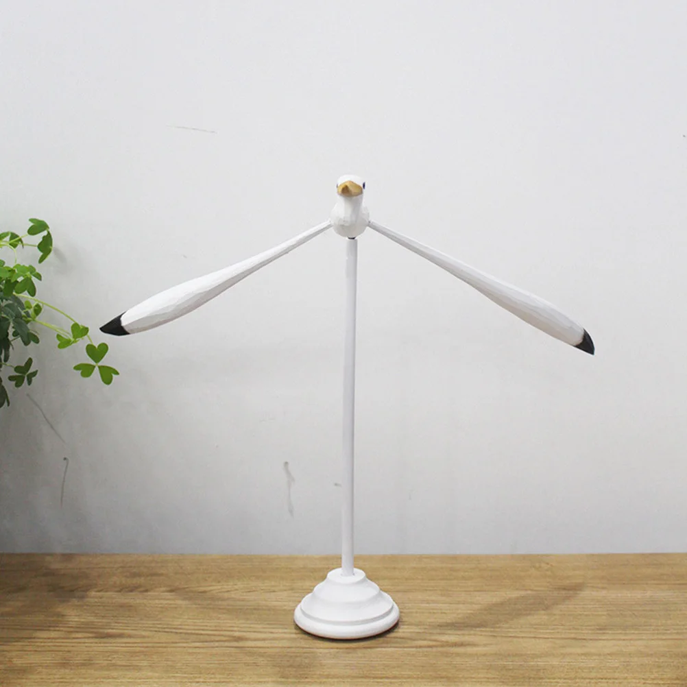 

Wooden Balance Seagull Adornment Household nament Office Nautical Decor Desk Modern Strong Sense Tabletop
