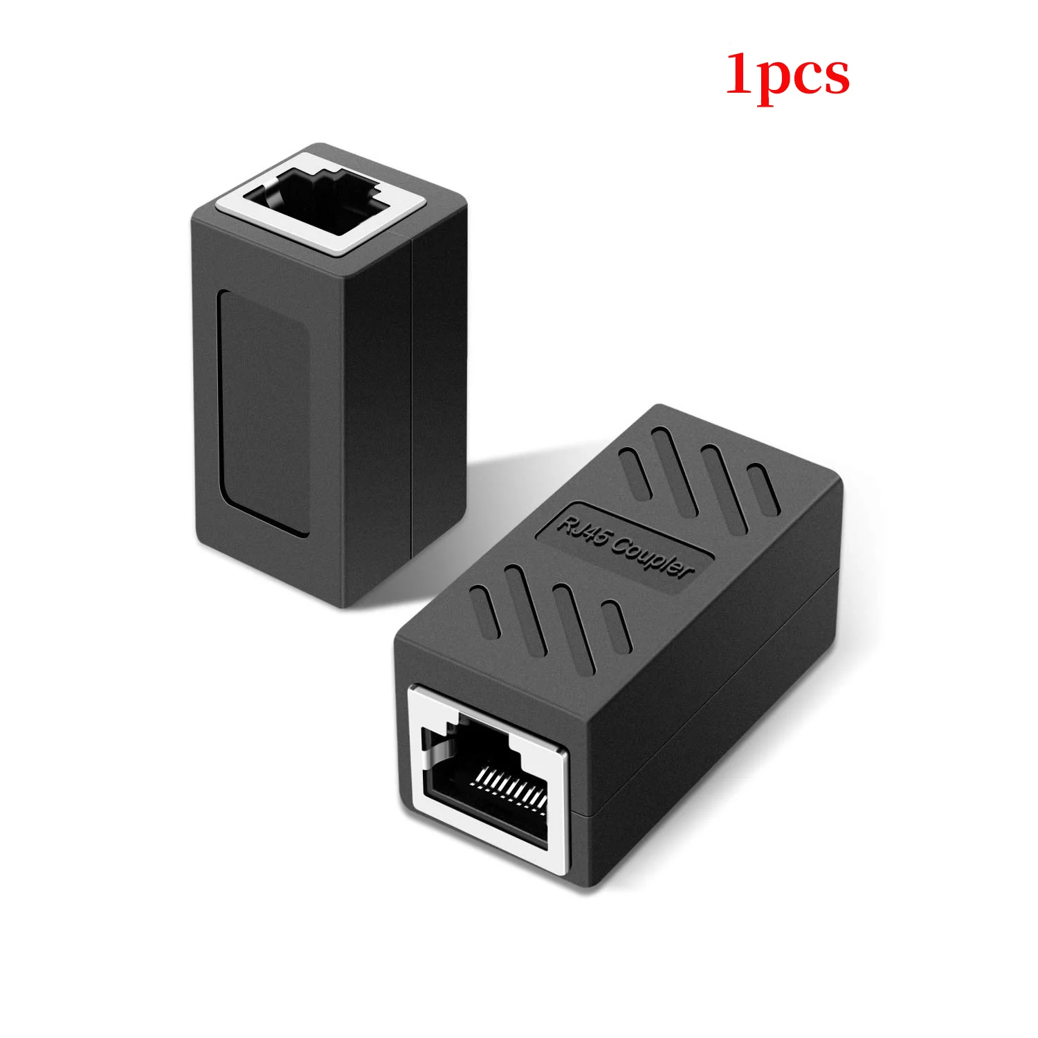 1 to 1 RJ45 Connector Cat7/6 Ethernet Adapter Gigabit Interface Coupler Extender RJ45 Ethernet Cable Extension Converter
