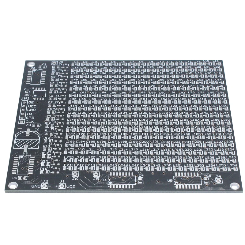 DIY Electronic Kit 256 LED Dot Matrix Advertising Screen Kit Light-emitting Diode SMD Soldering Component  Welding Training Kit