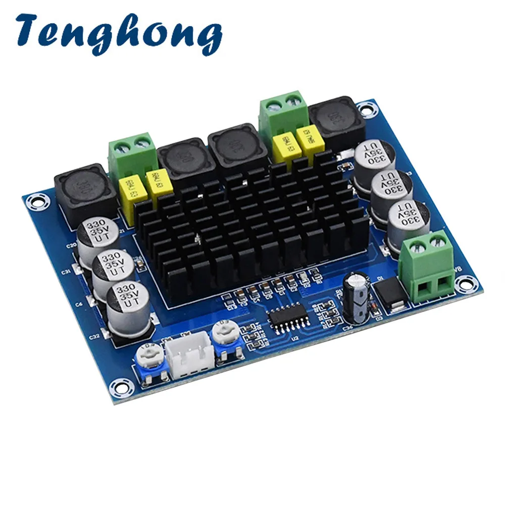 Tenghong TPA3116D2 Placa amplificadora de potencia de Audio Digital estéreo amplificador de altavoz de doble canal 120W * 2 amplificación de alta potencia