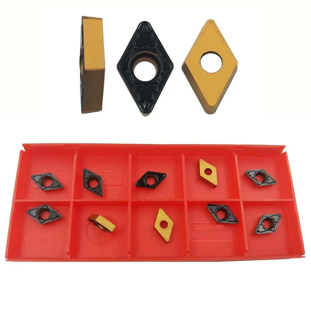 

10PCS DCMT070204-PM ZM4225 4325 /DCMT070208-PM ZM4225 4325 PVD Coating CNC Carbide turning Insert for steel