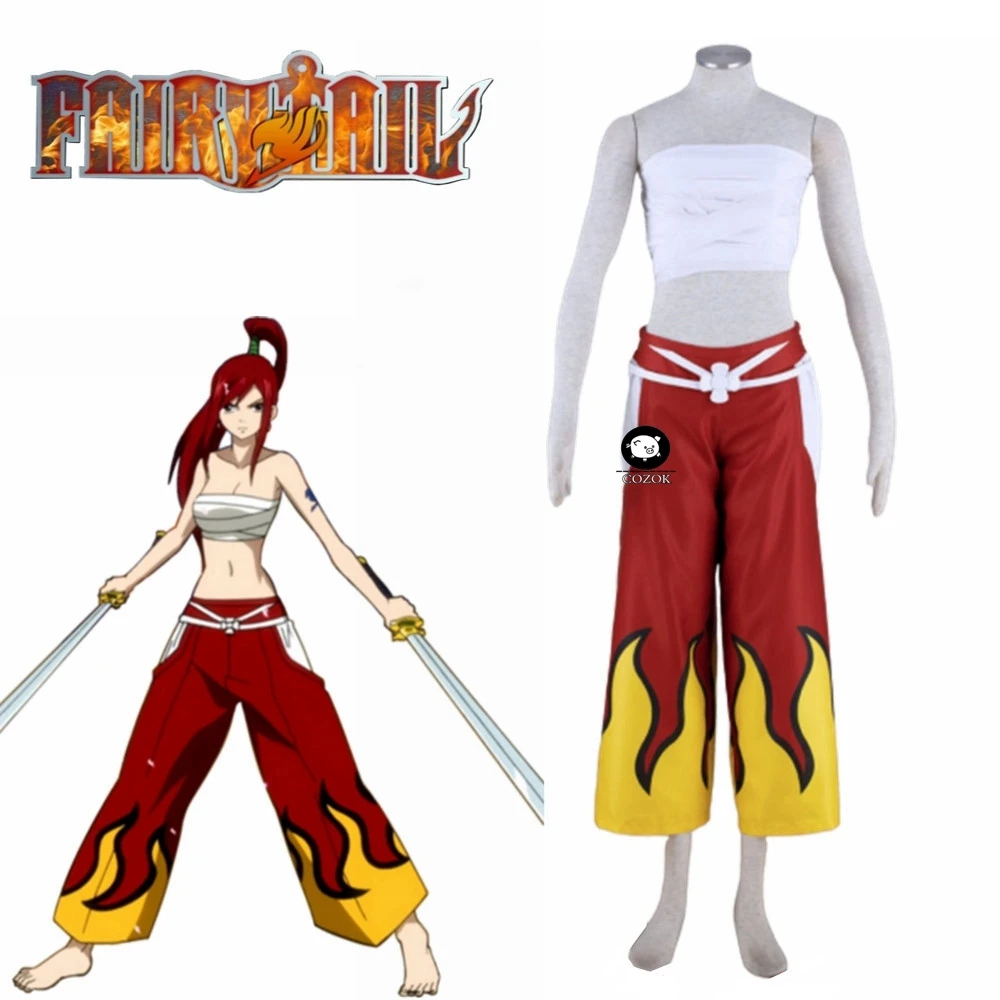 

Japanese Anime Cosplay AI Lusha Dress Costume for women Erza Scarlet Cosplay Costume Unisex Halloween Party Costume