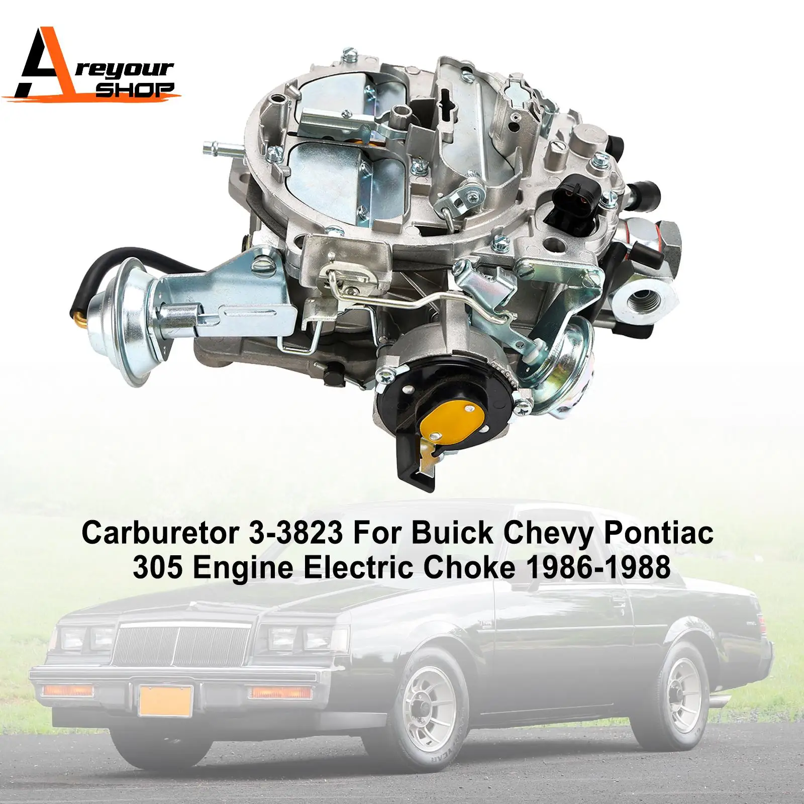 Carburetor 3-3823 for Buick Chevy Pontiac 305 Engine Electric Choke 1986-1988