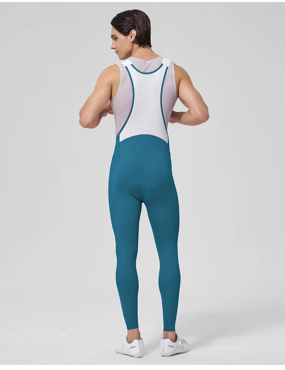 Cheji Cycling Lange Trägerhose, atmungsaktive Kompressions-Trägerhose für Herren – Detail 14