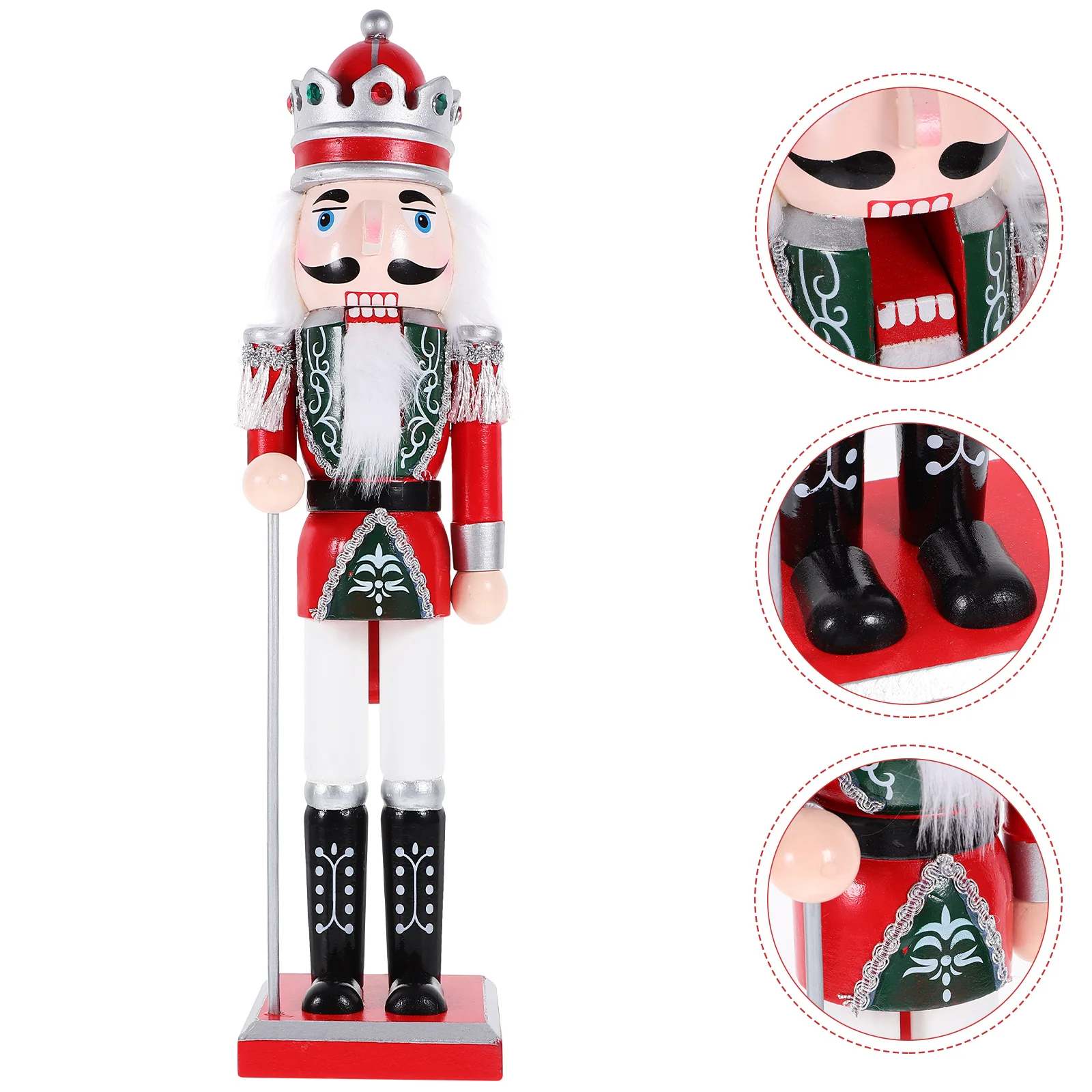 

Nutcracker Soldier Christmas Decor Tabletop Holiday Nutcrackers Decorations Miniature Figurines Desktop