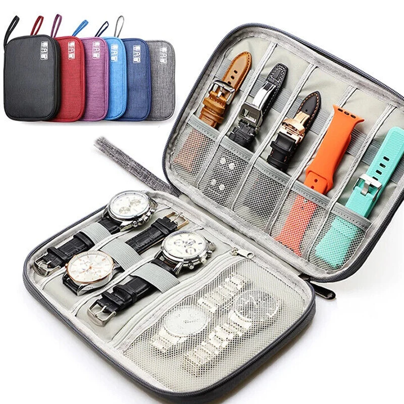 Professinal Portable Watch Organizer Bags for Apple Watch Strap Travel Carrying Case Watchband Storage Bag Pouch Watch Bags