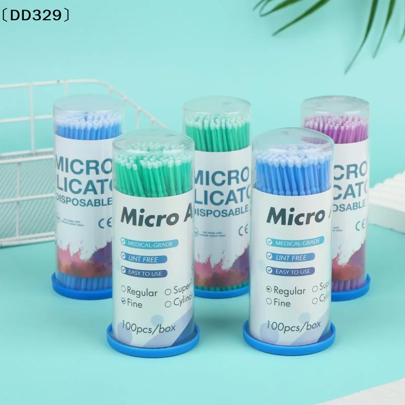 100Pcs 100Pcs Disposable Micro Brush Applicator Latex Free Fine Soft Tips For Dental Clinic Lash Extension Makeup Use〔DD329〕