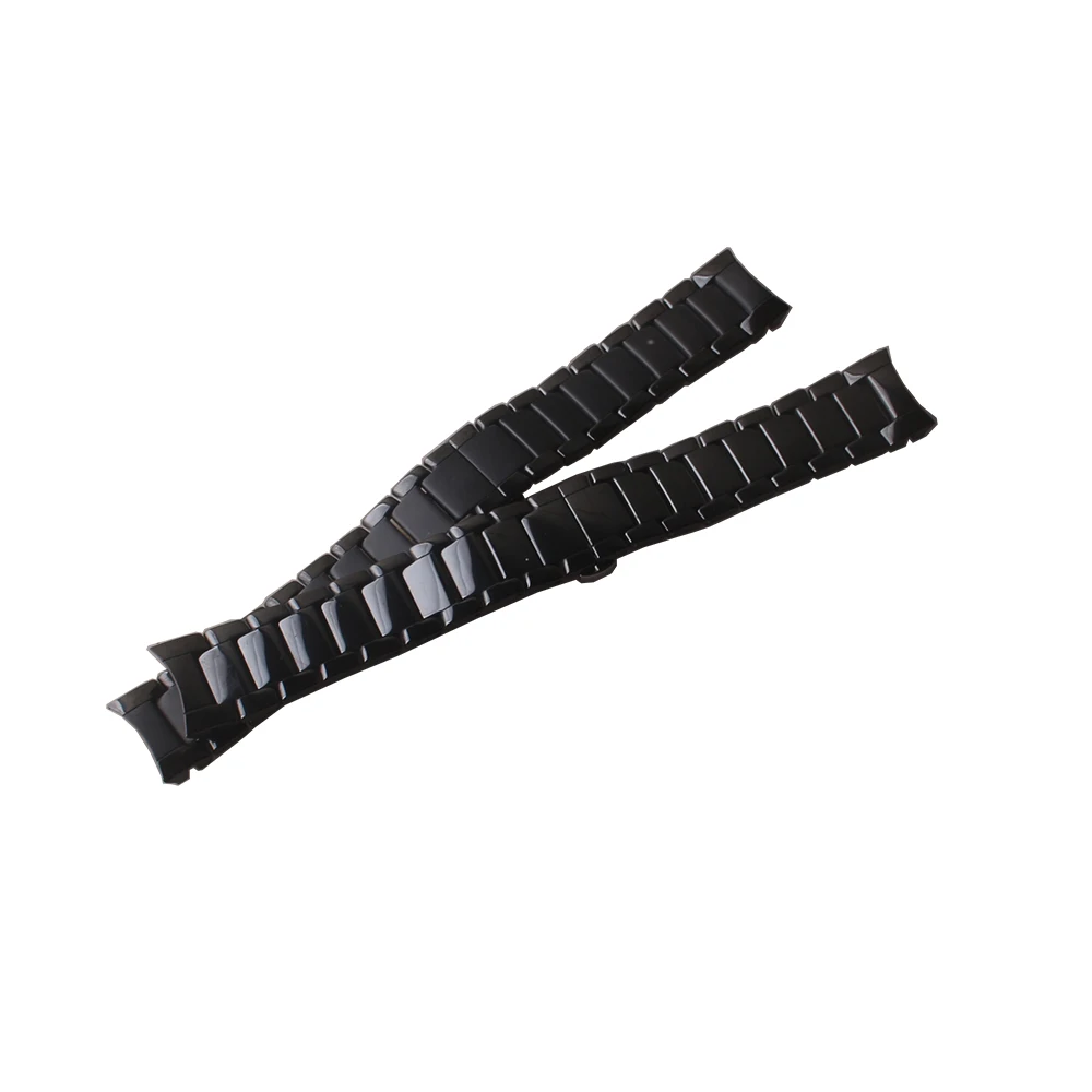 Польский черный керамический ремешок для часов, новый 22 мм 24 мм для часов Ar man AR1451 AR1452 AR1474 AR1475, сменный ремешок для часов с пряжкой, браслет