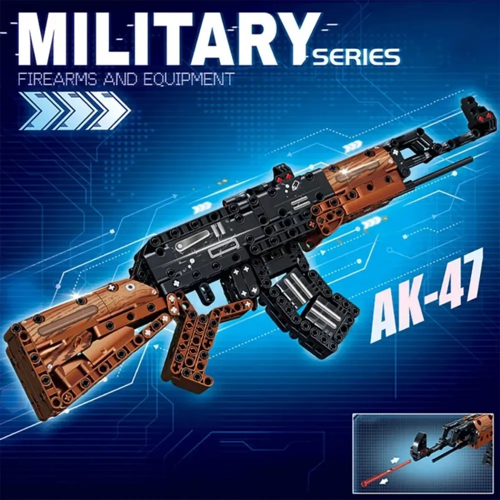 Militärserie des Zweiten Weltkriegs, 1206, Kar98k, Gewehrmodell, Montageblock-Set, Spielzeug, Junge, Kinder, Festival, Geschenk
