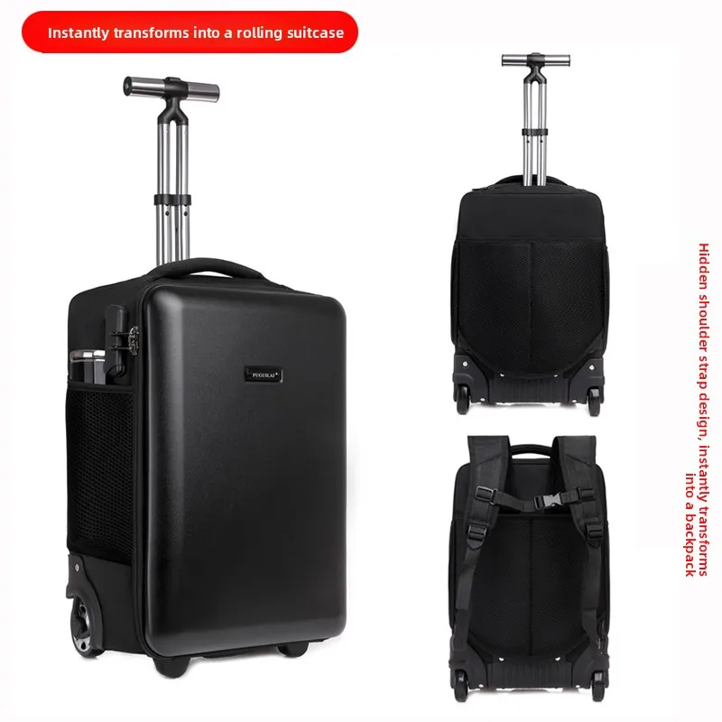

Large Capaci Hardell Busin Travel Lage 9 Inch ex Faion Trend Double oulder Bapa Boarding Carry-On Suit...