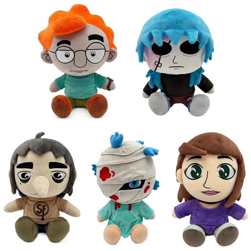 

New Sally Face 9 Inch Plush Doll Sal Larry Ash Todd Stuffed Toy Game Peripheral Cartoon Doll Halloween Christmas Gift