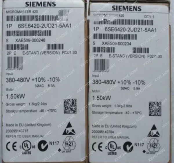 6se6420-2ud11/12/13/15/17/21-2aa1/1aa1/5aa1/7aa1 Siemens Inverter