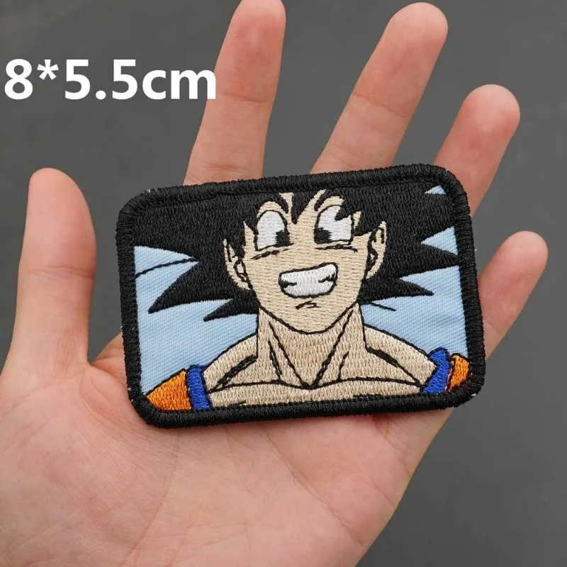 New Dragon Ball Animation Creative Personality Goku Krimbulma Embroidered Cloth Patch Clothes Pants Decorative Patches Wholesale