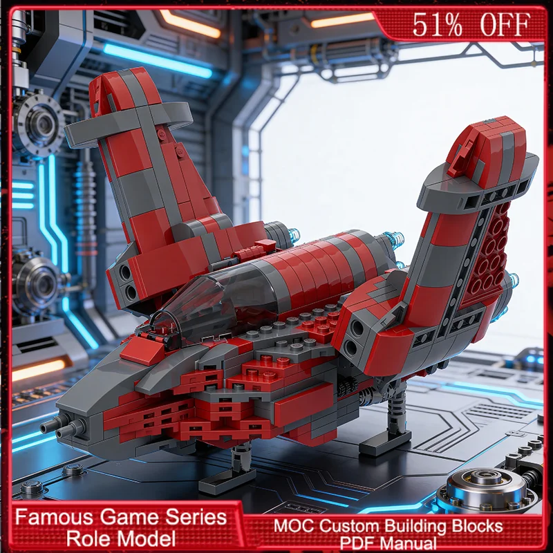 مجموعة بناء طائرة حربية G-9Patrol-Interceptor مكونة من 503 قطعة، تصميم إبداعي للأطفال، هدية شعبية للعطلات